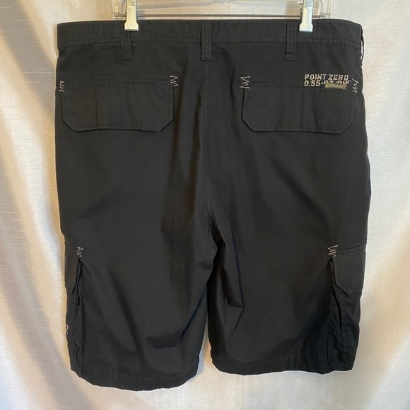 Point Zero Cargo Board Shorts Black Mens  40 - Picture 5 of 13